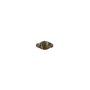 ENGRAVED SIGNET RING - Gold by Zara
