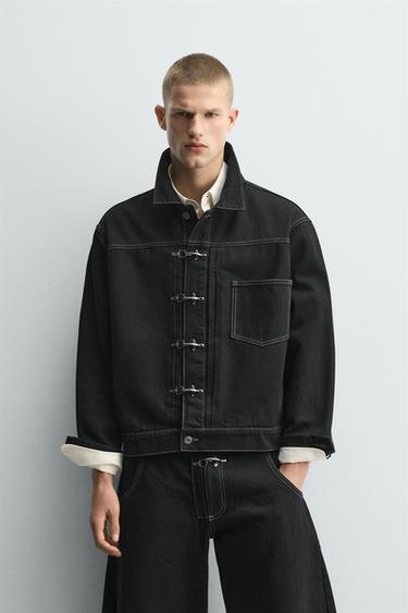 BOXY FIT FIREMAN CLASP JACKET - Black by Zara