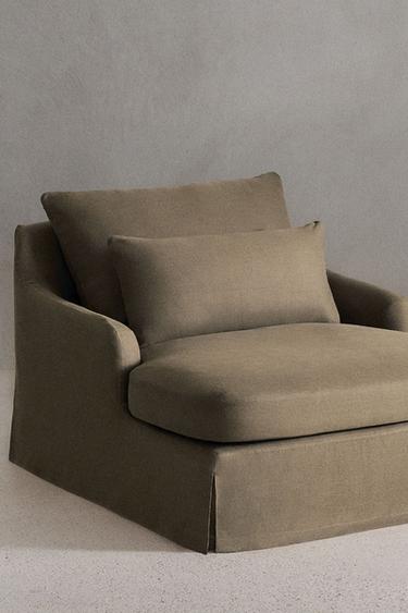 LOVESEAT 01 LINEN COVER - Grey by Zara