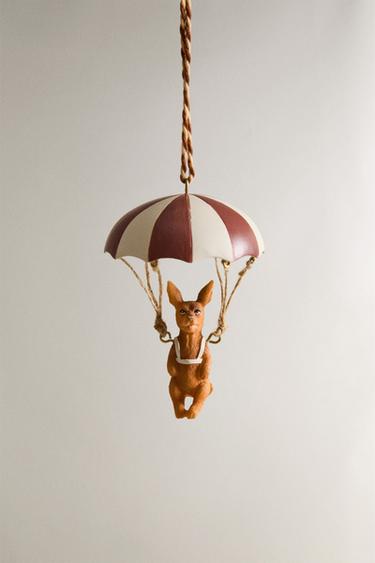 PARACHUTE DOG CHRISTMAS TREE DECORATION - Brown by Zara