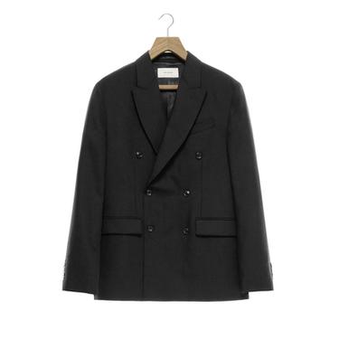 100% WOOL DOUBLE-BREASTED SUIT BLAZER - Black by Zara
