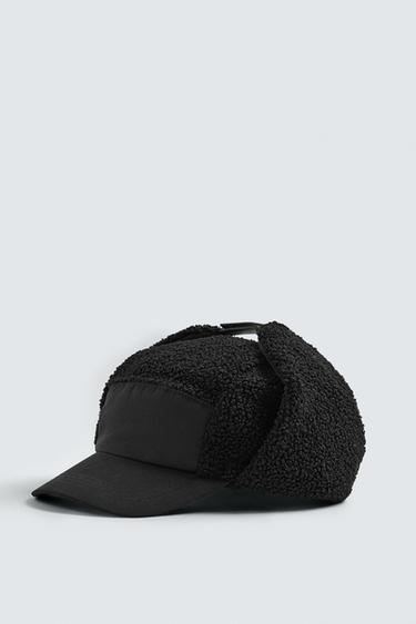 TECHNICAL CAP WITH COMBINED EAR FLAPS - Black by Zara