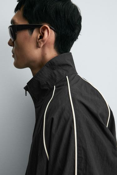 CONTRAST TECHNICAL JACKET - Black by Zara