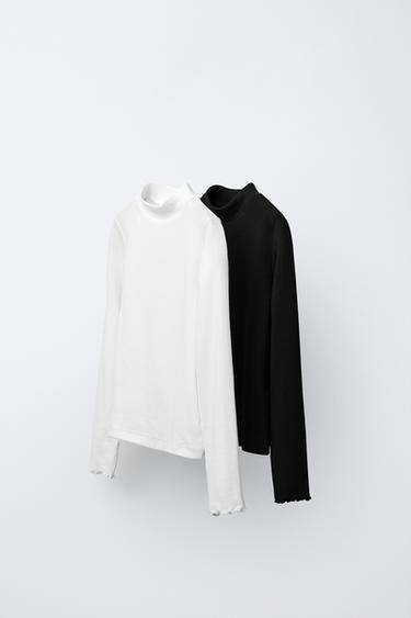 2-PACK OF HIGH NECK T-SHIRTS - Various by Zara