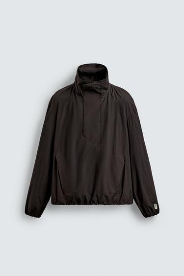 TECHNICAL POUCH POCKET WINDBREAKER X SR_A - Chocolate by Zara