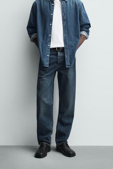 STRAIGHT-LEG JEANS - Blue by Zara