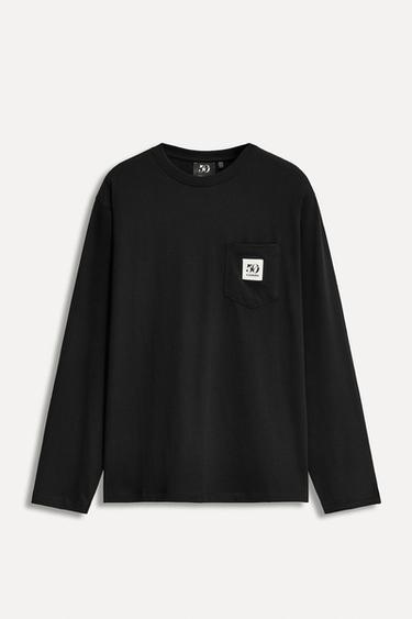 50TH ANNIVERSARY POCKET PATCH T-SHIRT - Black by Zara