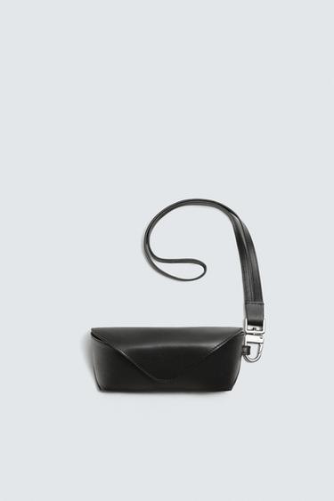 LEATHER GLASSES CASE - Black by Zara