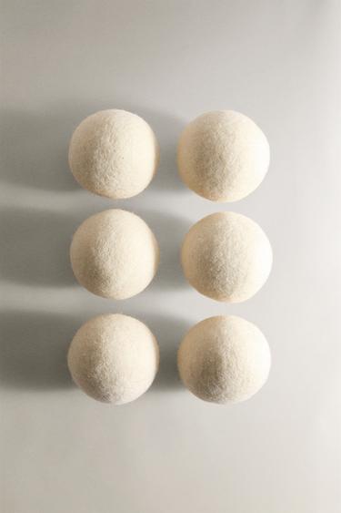 DRYER BALLS (SET OF 6) - Cream by Zara