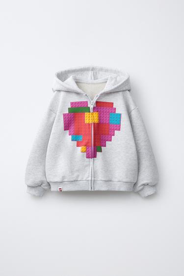 LEGO® ZIP-UP HOODIE - Grey marl by Zara
