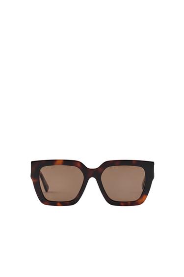 SQUARE SUNGLASSES - Brown by Zara