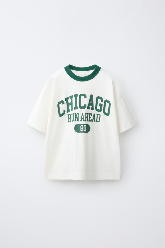 CONTRAST PRINT T-SHIRT - White by Zara - Image 0
