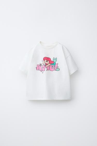 ARIEL PRINCESSES © DISNEY PRINTED T-SHIRT - White by Zara