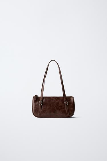 BUCKLE SHOULDER BAG - Brown by Zara