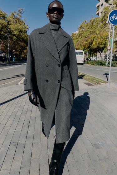 SOFT OVERSIZED COAT - Grey by Zara