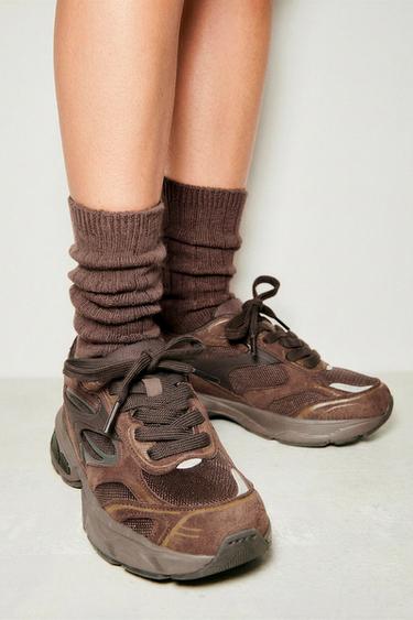 MULTI-PIECE TRAINERS - Chocolate by Zara