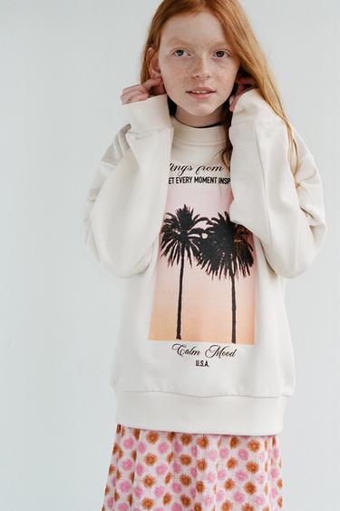 SUN PRINT BERMUDA SKORT - Pink by Zara