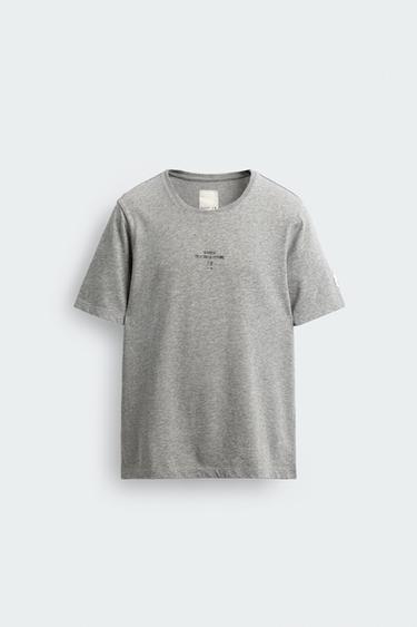 SLIM FIT X SR_A T-SHIRT - Grey marl by Zara