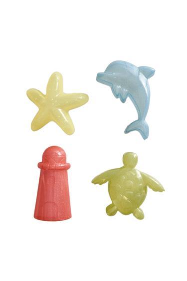PACK OF KIDS’ GLITTER BEACH MOULDS (PACK OF 4) - Multicoloured by Zara