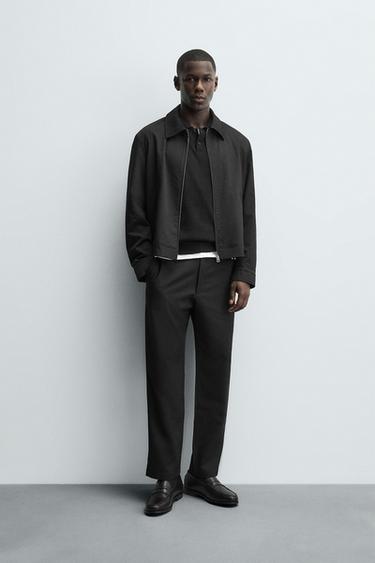 REGULAR FIT OVERSHIRT - Black by Zara - Image 0