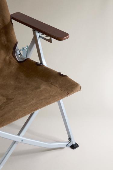 FOLDING CHAIR WITH HANDLE AND ARMRESTS - camel by Zara