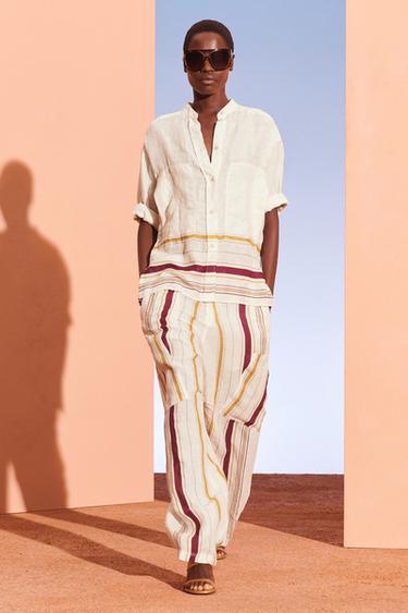 PSTND PNT - White / Red by Zara