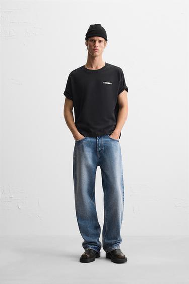 LIMITED EDITION RUBBERISED PRINT T-SHIRT - Black by Zara - Image 0
