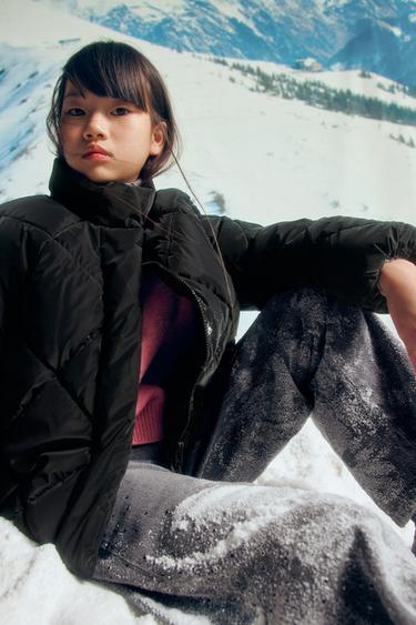 RUBBERISED PUFFER JACKET - Black by Zara