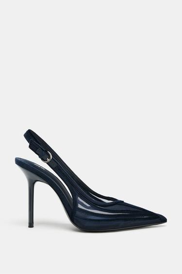 COMBINED HIGH-HEEL SHOES - Blue by Zara