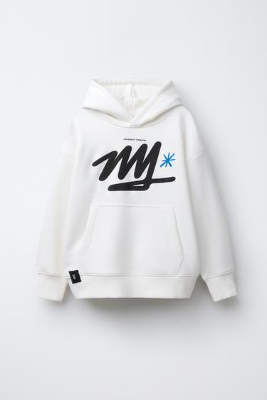 EMBOSSED HOODIE - Stone by Zara - Image 0