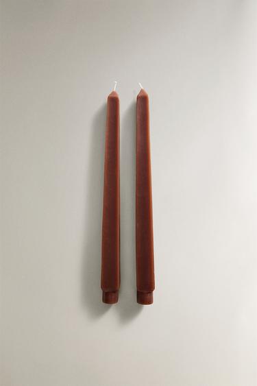 PACK OF SQUARE CANDLES (PACK OF 2) - Wine by Zara