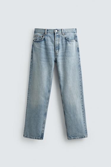 STRAIGHT FIT JEANS - Blue by Zara