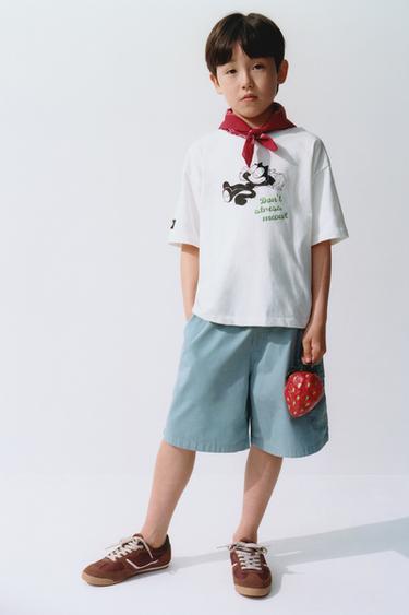 FÉLIX THE CAT © DREAMWORKS ANIMATION PRINTED T-SHIRT - White by Zara