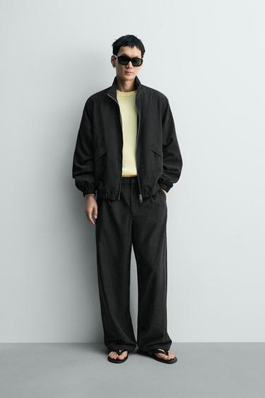 SOFT FLOWING JACKET - Black by Zara