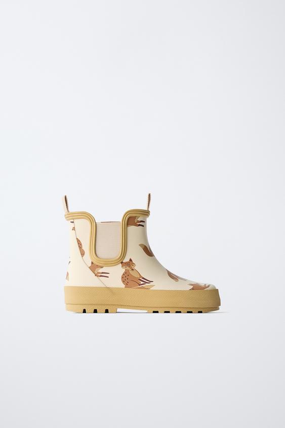 RAIN BOOTS - Ecru White by Zara - Image 0