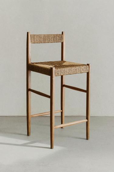 ASH BAR STOOL - Light beige by Zara