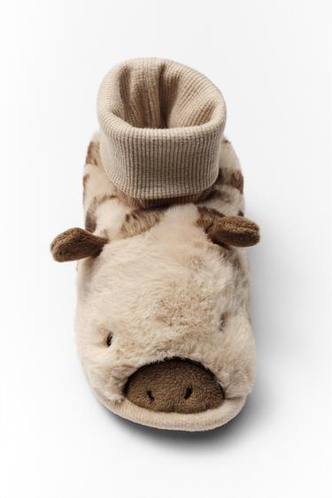 GIRAFFE SLIPPERS - Sand Brown by Zara