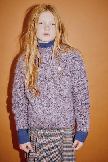 BLENDED KNIT JUMPER - Mauve by Zara