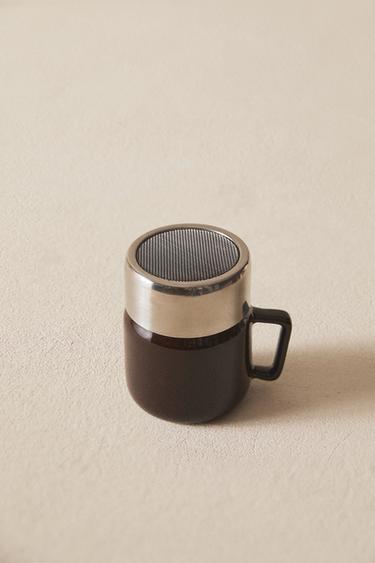 STONEWARE COFFEE SPICE SHAKER - Brown by Zara