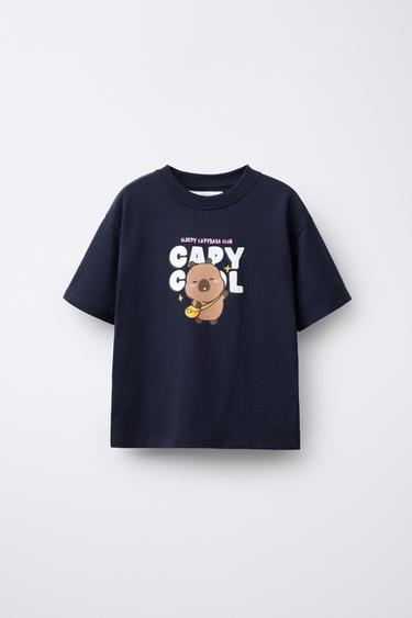 CAPYBARA CAPYFUN © T-SHIRT - Navy blue by Zara - Image 0