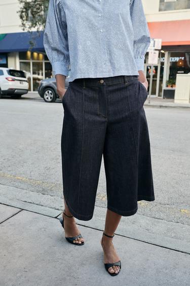 Z1975 LONG DENIM BERMUDA SHORTS - Blue by Zara