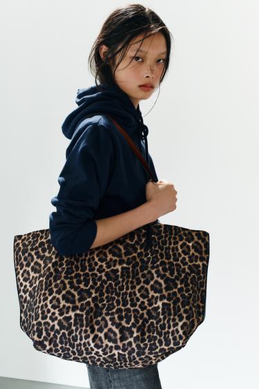 PRINTED TOTE BAG - Leopard by Zara