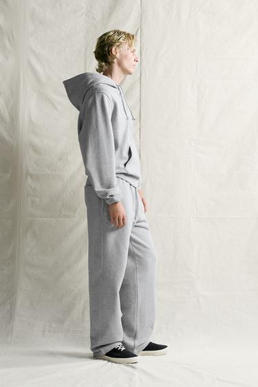 RELAXED FIT JOGGER TROUSERS - Grey marl by Zara
