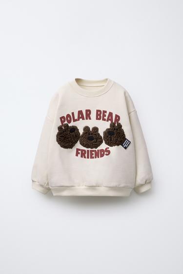 BEAR SWEATSHIRT - Ecru by Zara - Image 0