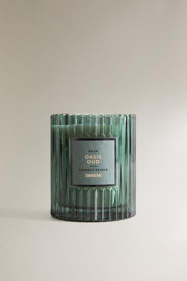 (175 G) OASIS OUD SCENTED CANDLE - Blue by Zara - Image 0