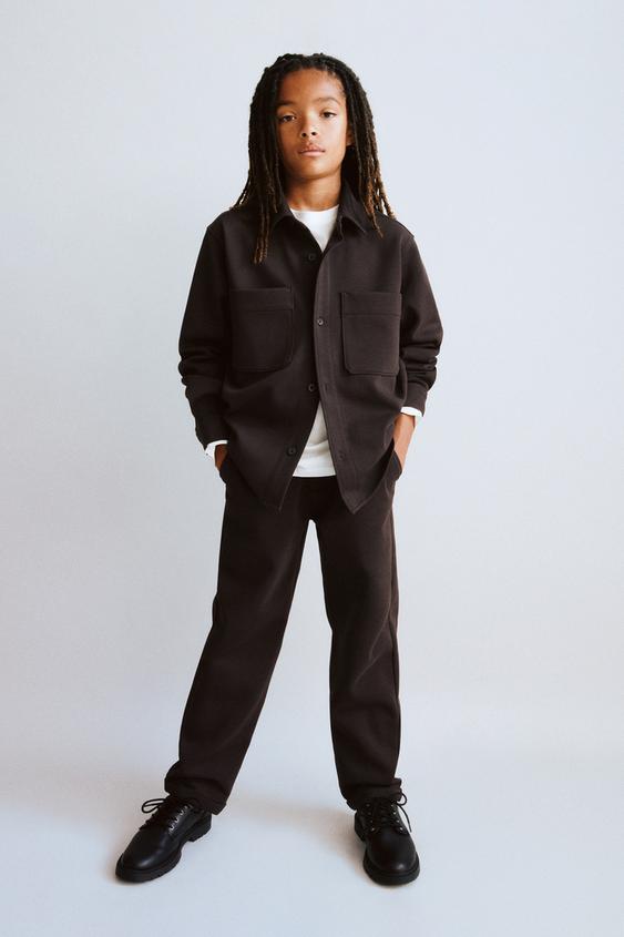 COMFORT OVERSHIRT WITH POCKETS - Chocolate by Zara - Image 0