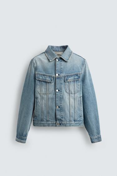 RELAXED FIT DENIM JACKET - Light blue by Zara