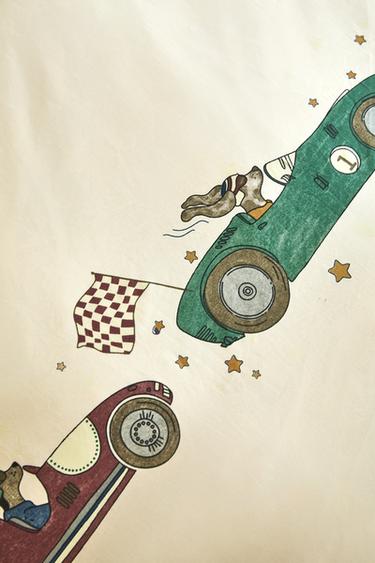 CHILDREN'S RACER DOG DUVET COVER - Multicoloured by Zara