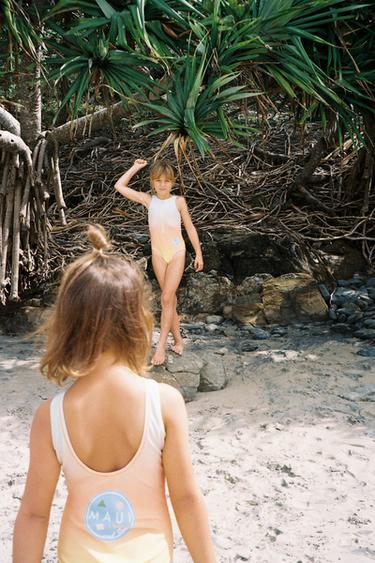 6-14 YEARS/ MAUI & SONS ® ZIP-UP SWIMSUIT - Orange by Zara