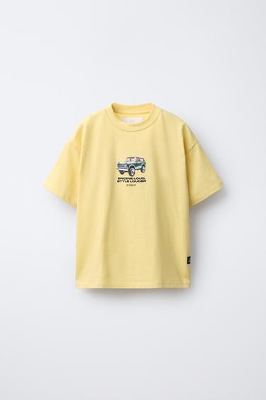 CAR PRINT T-SHIRT - Yellow by Zara - Image 0